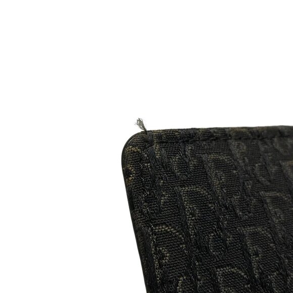 Auth DIOR/ChristianDior Street Chic/Trotter Black Jacquard Leather Shoulder Bag - Picture 10 of 16